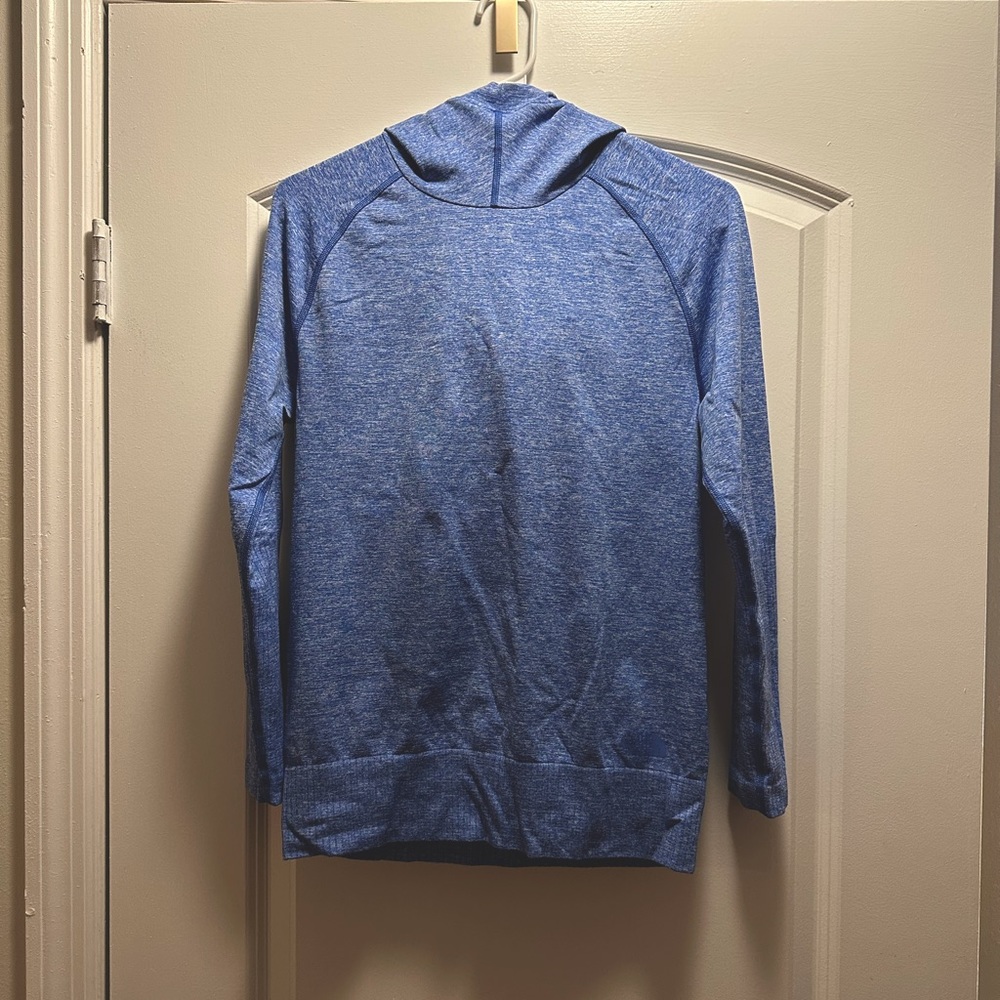 NWOT The North Face blue long sleeve technical athletic hoodie size medium